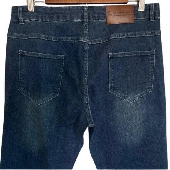 Taylored Athlete Blue Denim Men's Stretch Jeans Size 38X34 - Picture 10 of 10